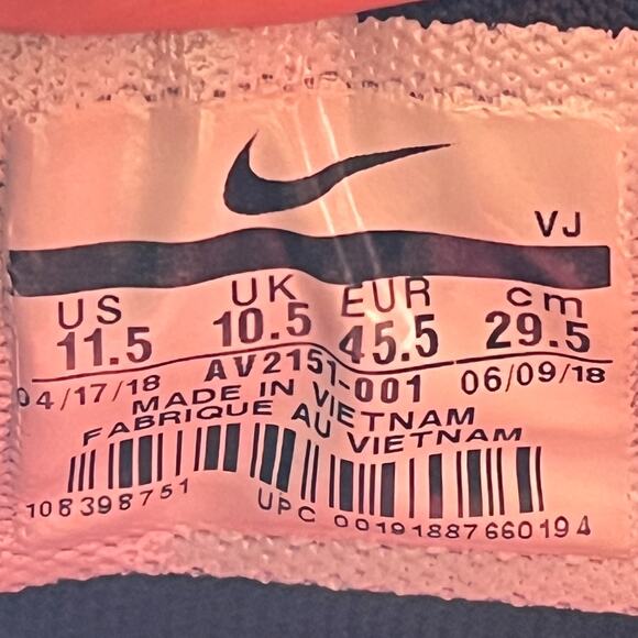 Nike Air Max 270 Futura Anthracite Black Red Sneakers AV2151-001 Men’s Size 11.5 main image 2